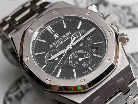 audemars piguet royal oak chronograph black dial|listino audemars piguet.